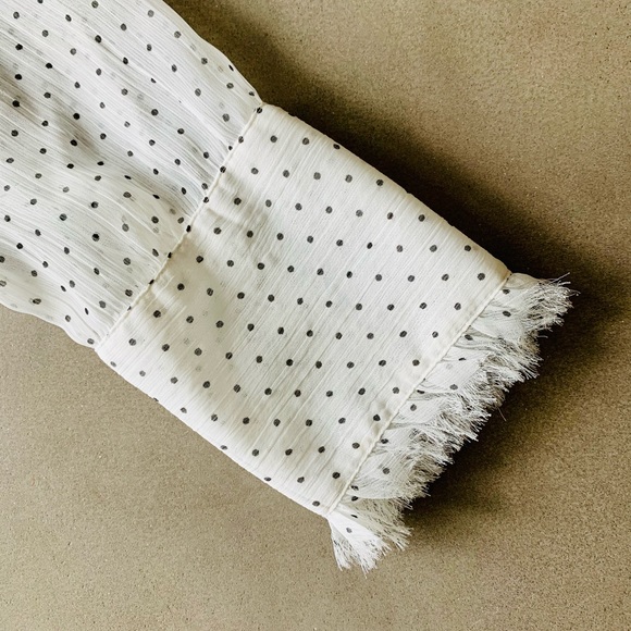 Free People - Polka Dot Fringe Button Down - XS - Picture 10 of 13